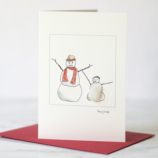 Snowmen Christmas card