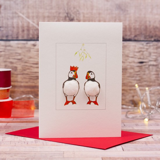 Puffins under the Mistletoe